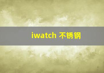 iwatch 不锈钢